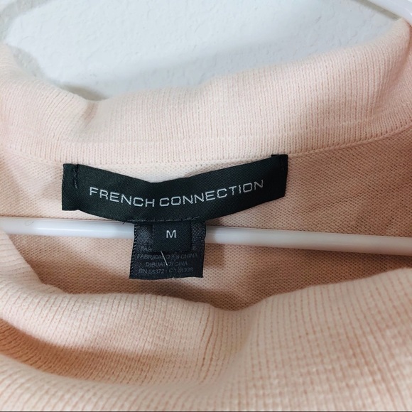 French Connection 🔥SALE🔥 blush pink cowl soft neckline sweater Med - Picture 5 of 5